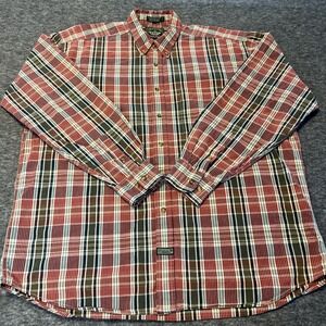 Men's Large Dockers‎ Multicolor Plaid Long Sleeve Button Down Shirt